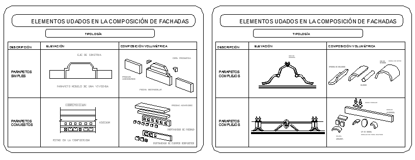 Historical Architecture View Plan of House Elevation dwg file