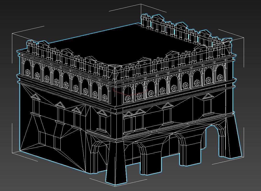 Historical Muslim Architecture Style Elevation Famous Building 3D MAX File Free