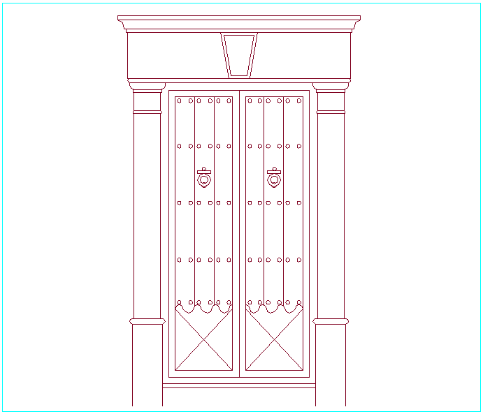 Historical type design of door