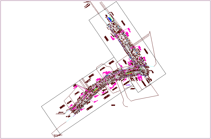Hols wart road design view dwg file