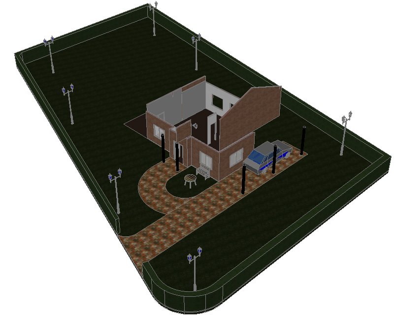 Home 3 D plan detail