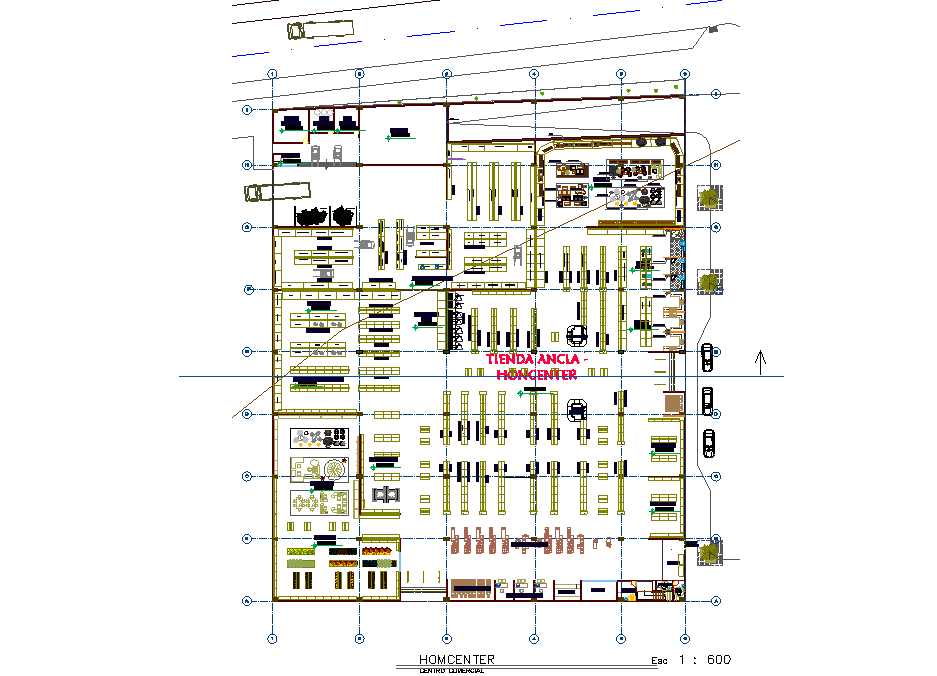 Home center plan laoyut file