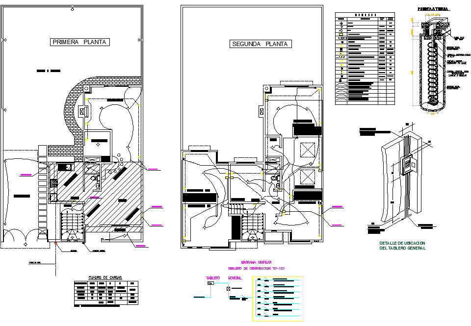 Home electrical plan autocad file