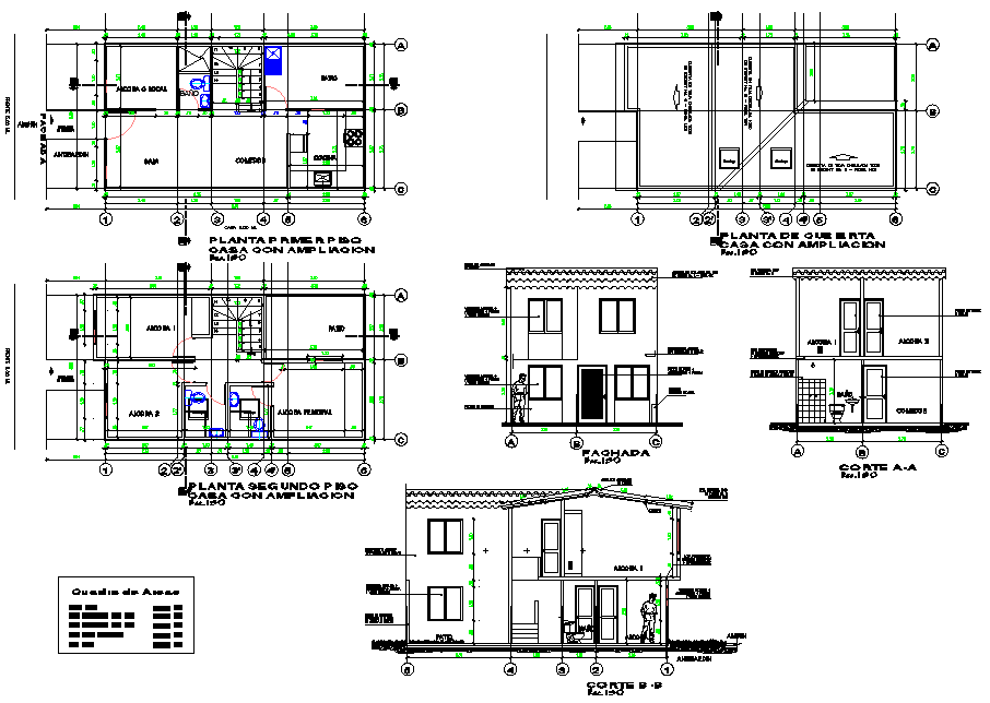 Home planning detail dwg file