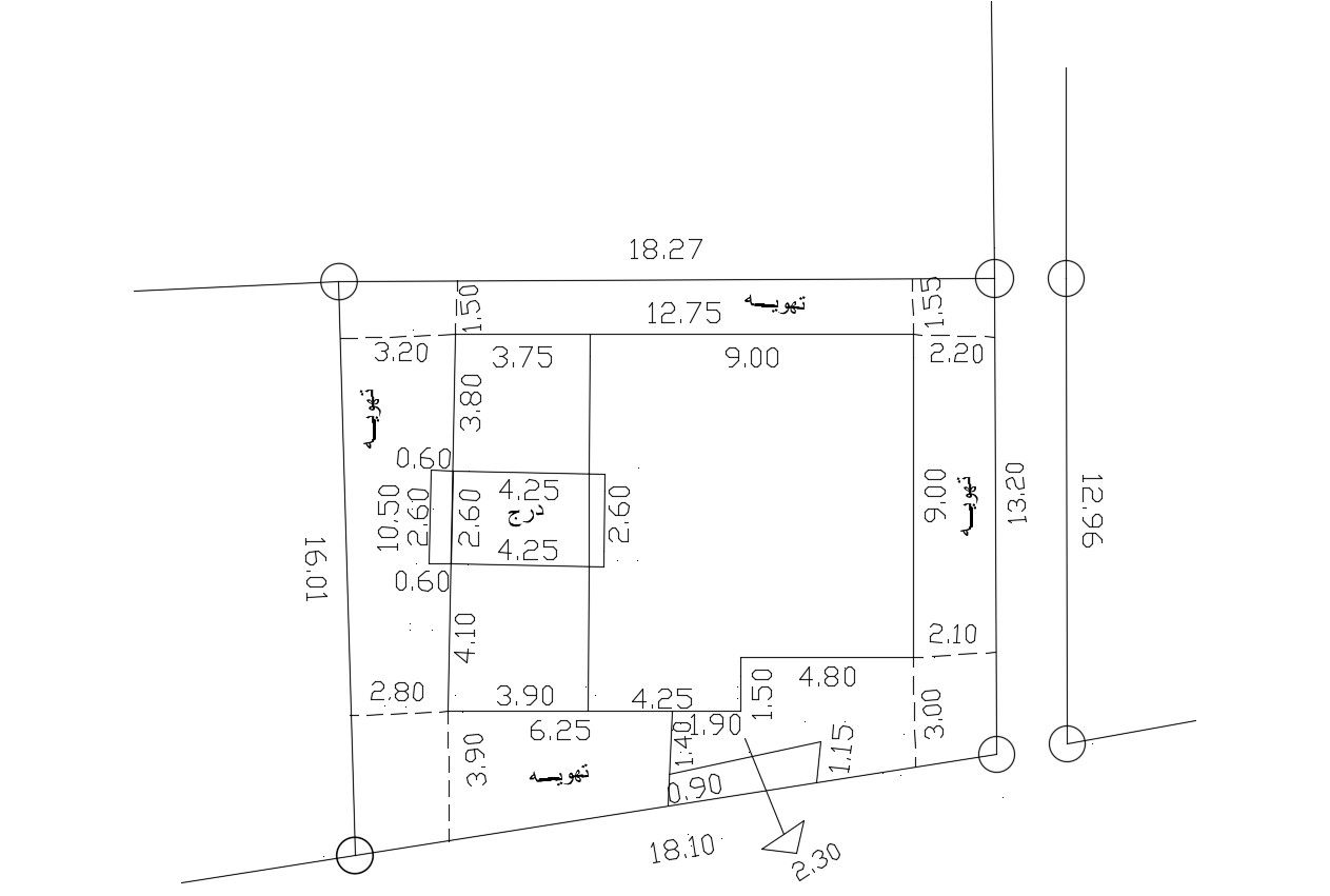 Home Site Plot Land Survey Drawing Free Download