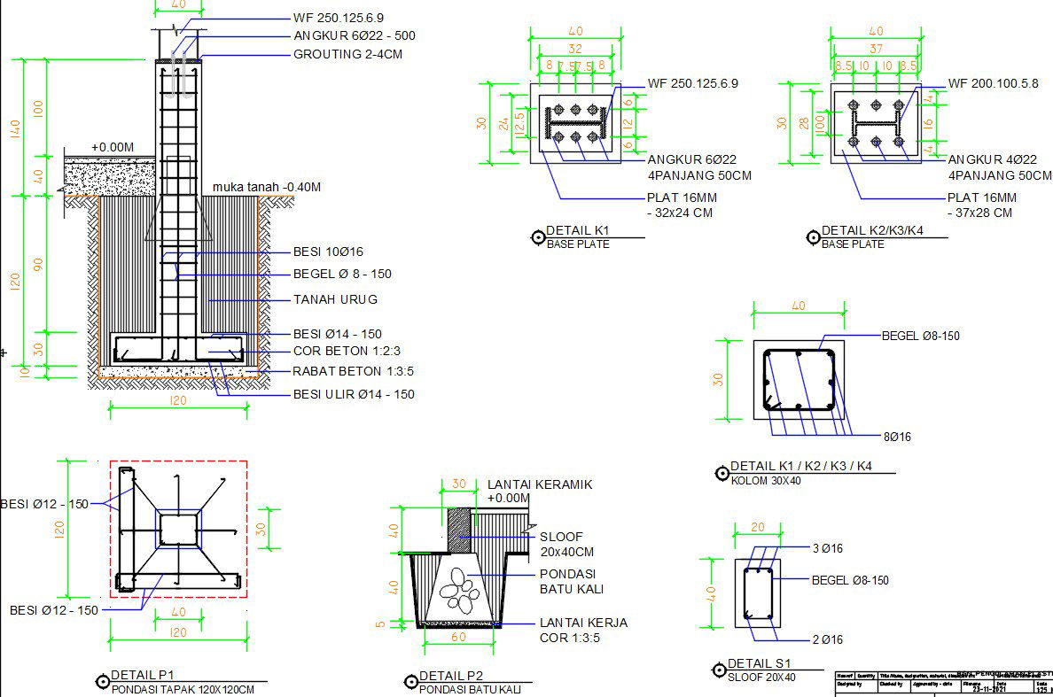 Horizontal and Vertical Reinforcement.