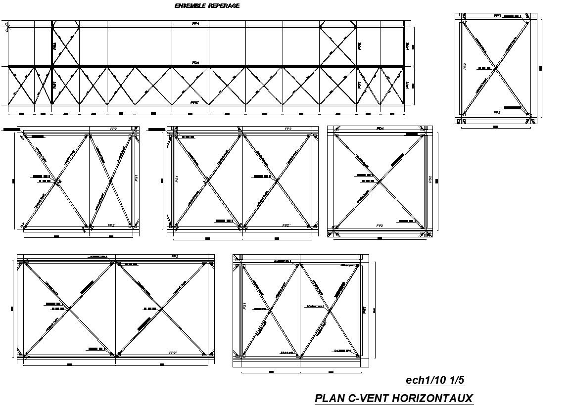 Horizontal vent pipe details in AutoCAD 2D drawing, CAD file, dwg file
