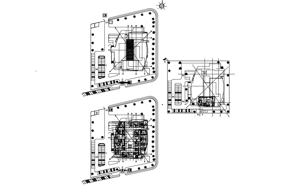 Hospital Building Architecture Floor Plan Drawings