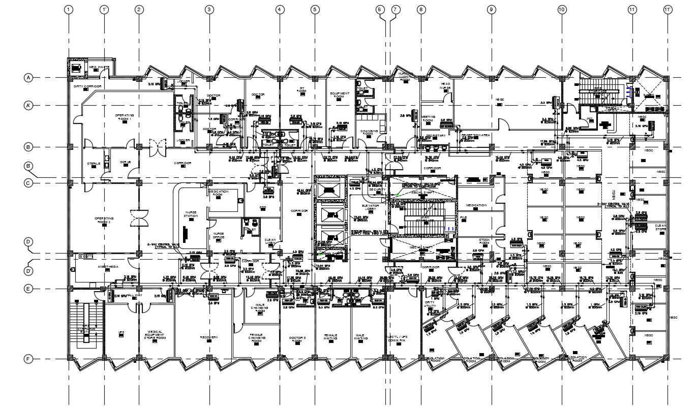 Hospital Building Design Architecture Layout Plan