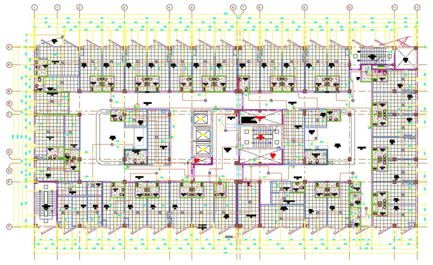 Hospital Building Design Architecture Plan DWG File