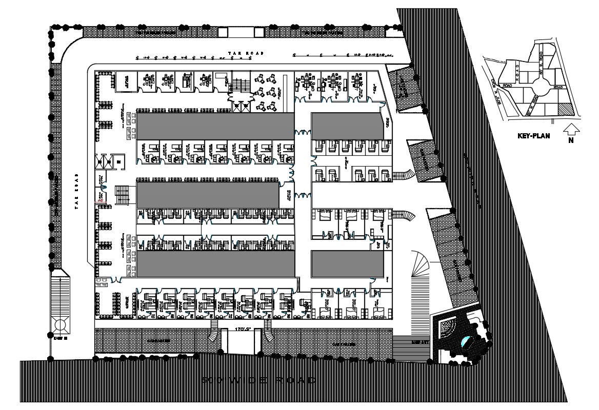 Hospital Design Plan CAD File