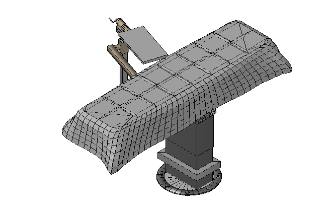 Hospital examination bed 3d
