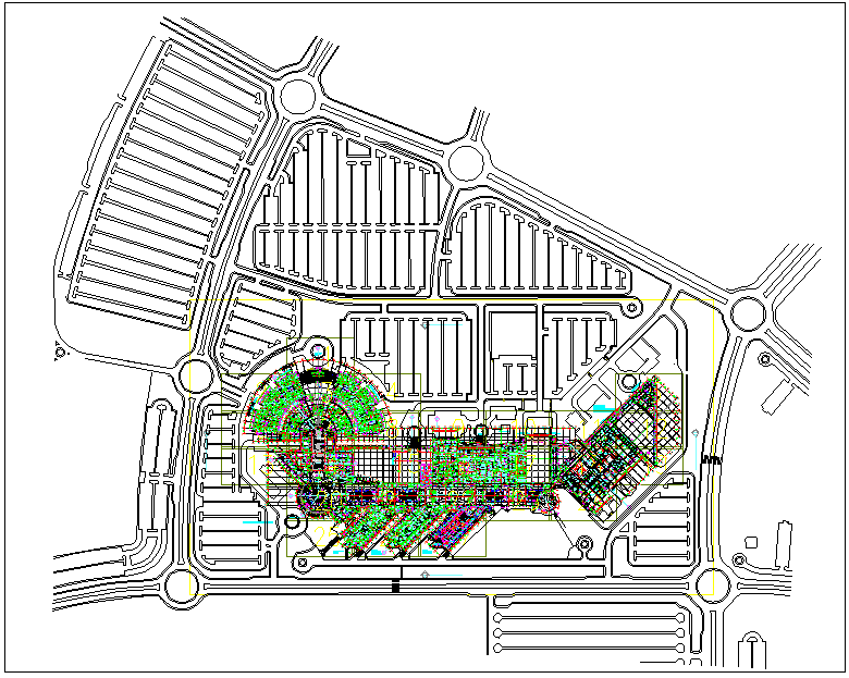 Hospital plan layout design dwg file