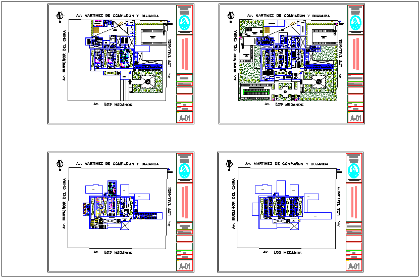 Hospital plan view with distribution view dwg file