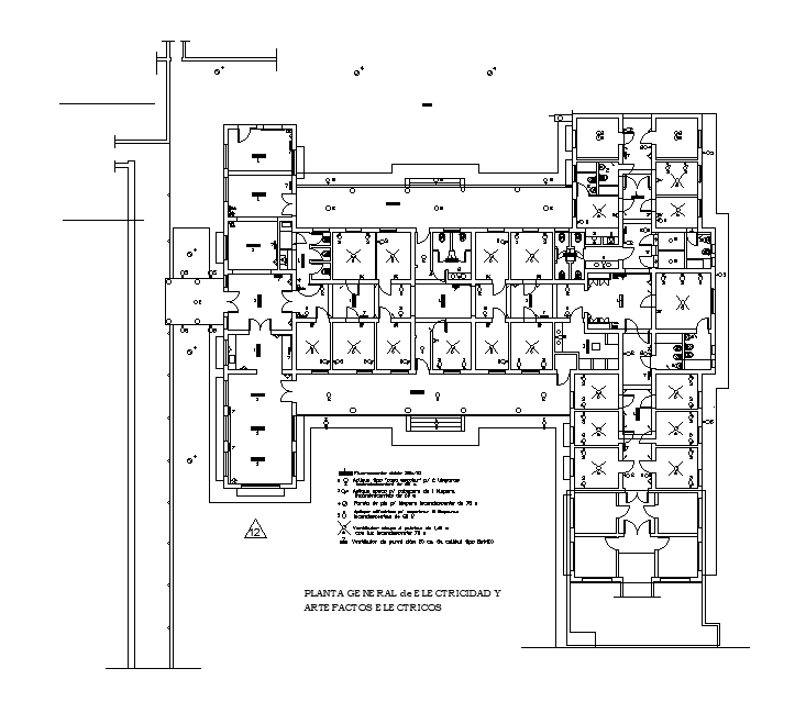 Hospital Electrical Appliances Layout Plan Download DWG File
