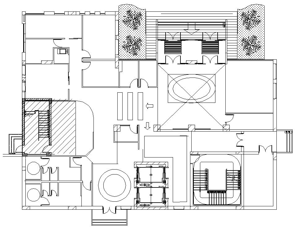 Hospital Layout Plan CAD Drawing DWG File