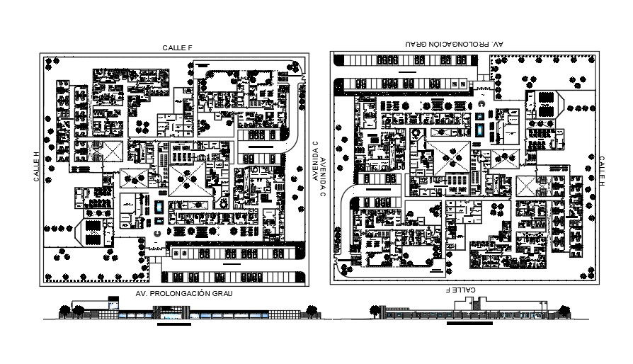 Hospital Plan AutoCAD File Download