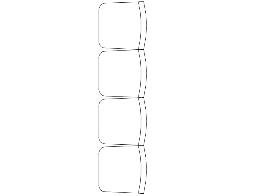 Hospital chairs in detail AutoCAD drawing, dwg file, CAD file