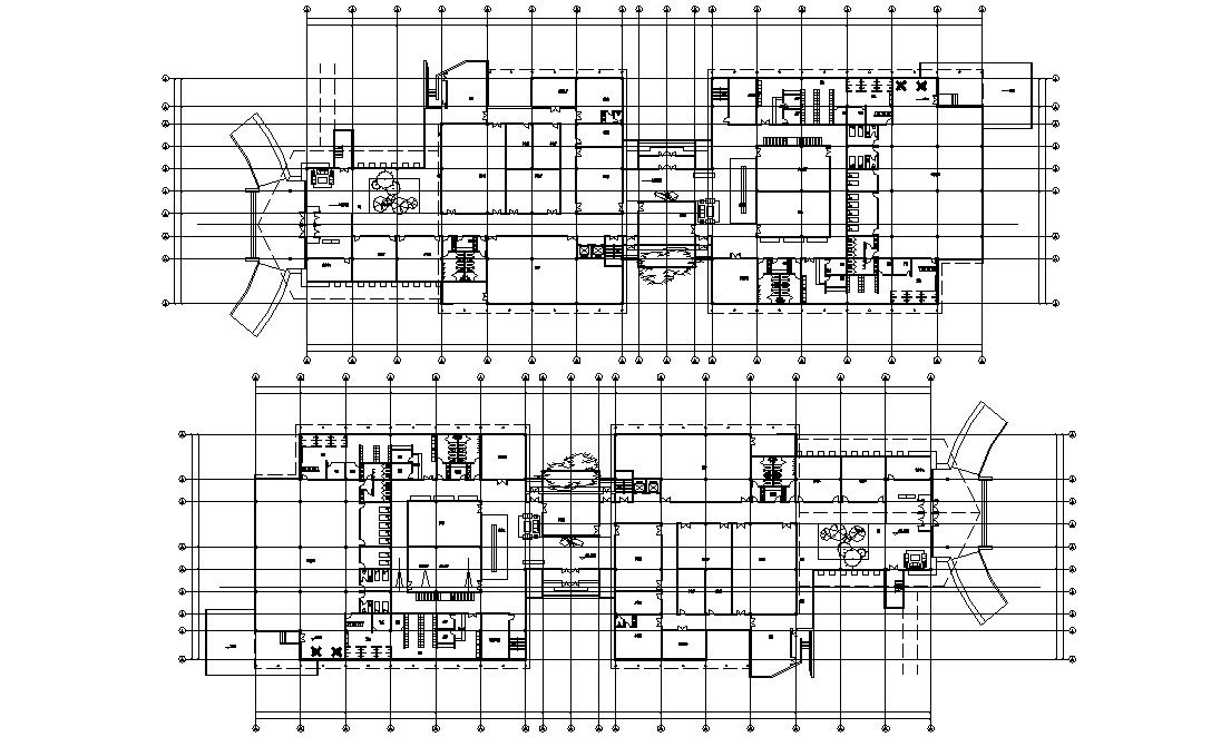 Hostel Building Design Layout Plan