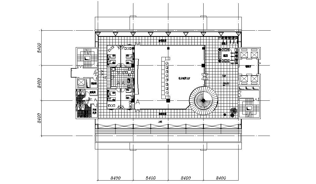 Hostel Building Furniture Layout Plan