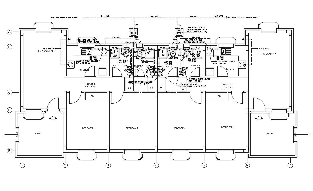 Hostel Design AutoCAD File Free Download