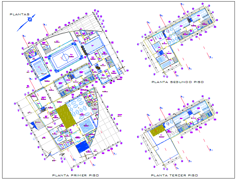 Hostel plan design view