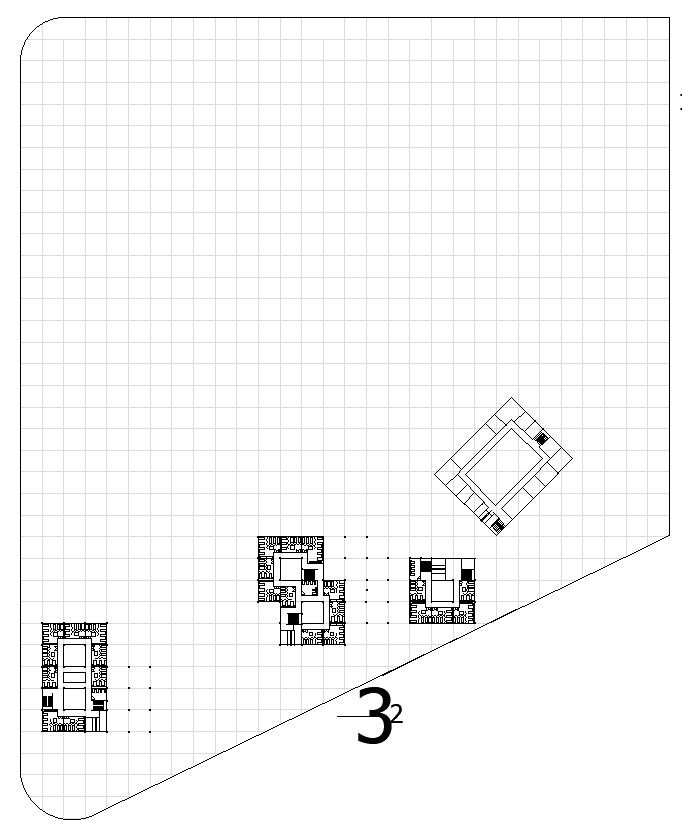 Hostel planning details in AutoCAD, dwg file.