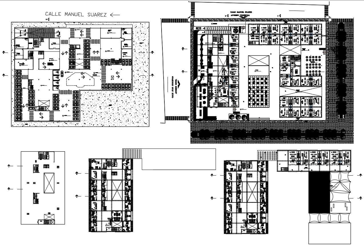 Hotel And Restaurant Plan AutoCAD File
