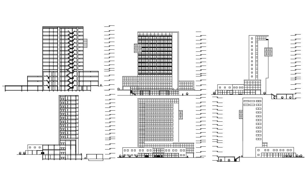 Hotel Architecture Design Concept CAD File 