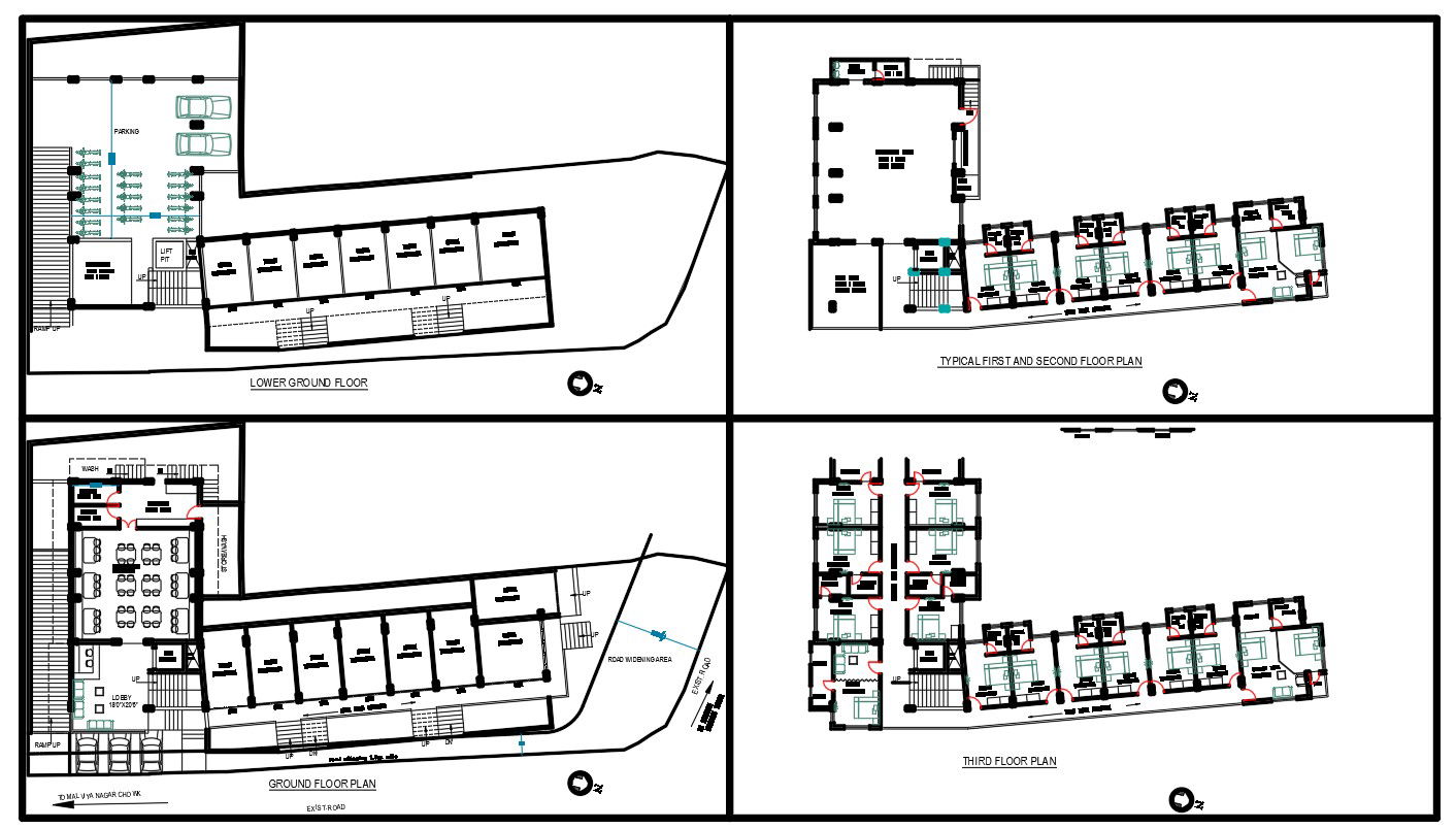 Hotel Building Building Floor Plan