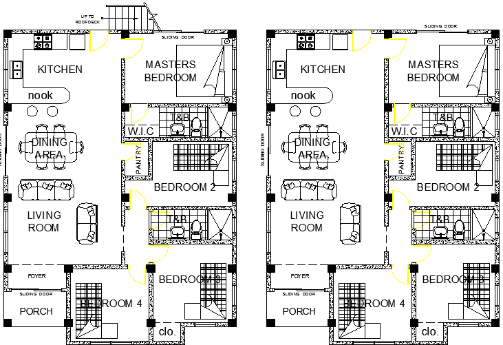Hotel Design and Elevation Plan dwg file