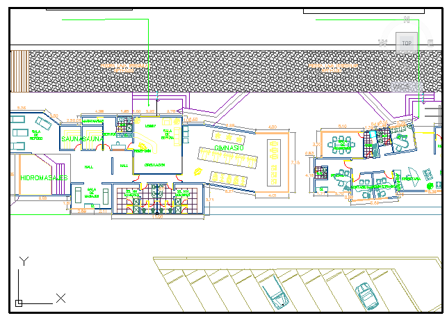 Layout plan of Hotel and Restaurant