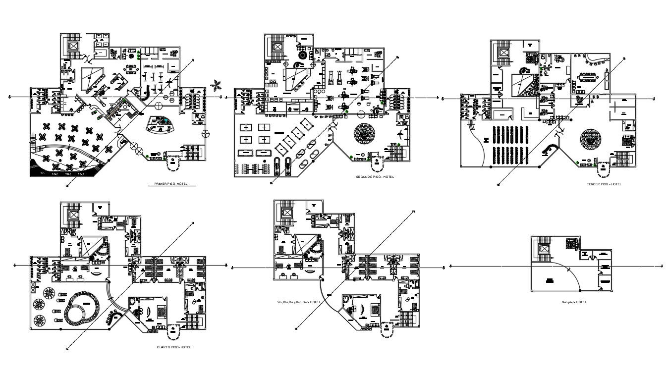 Hotel Designs and Plans Download CAD File