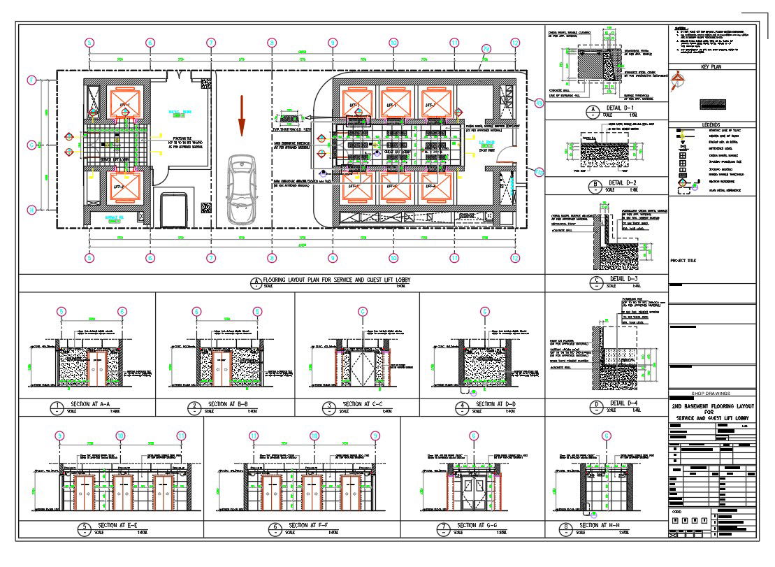 Hotel Drawings Basement Plan Download DWG File