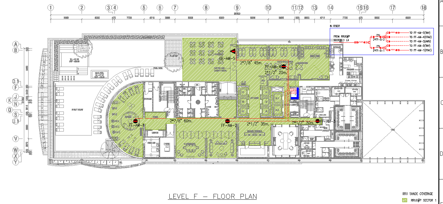 Hotel Ground Floor plan dwg file