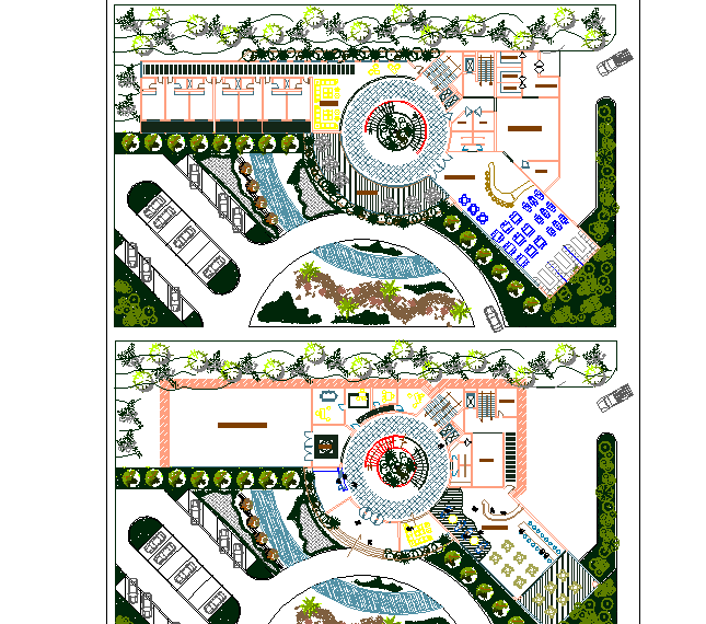 Hotel Layout plan dwg file
