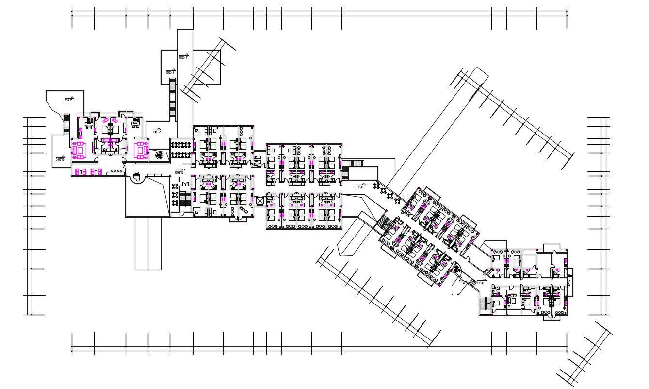 Hotel Suite Room Furniture Layout Plan