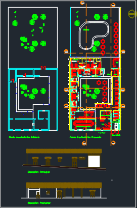 Hotel and meeting center dwg file