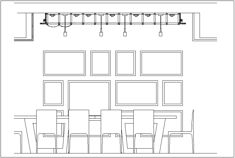 Hotel design view with elevation view of hotel dwg file