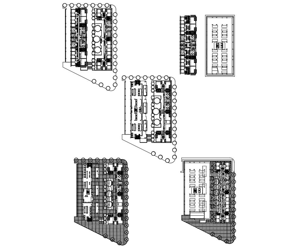Hotel drawing of dwg file