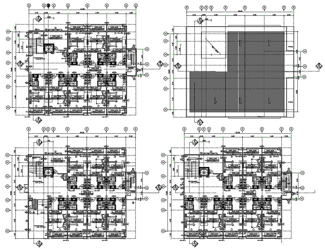 Hotel ground floor plan CAD file download