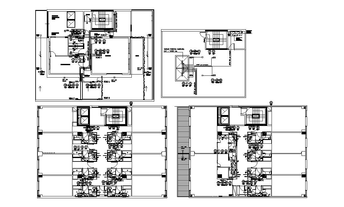 Hotel layout in AutoCAD