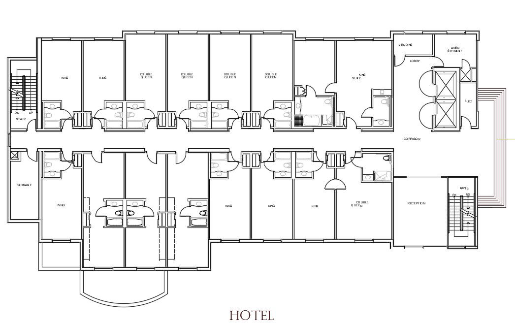 Hotel plan drawing bedrooms floor plan dwg file