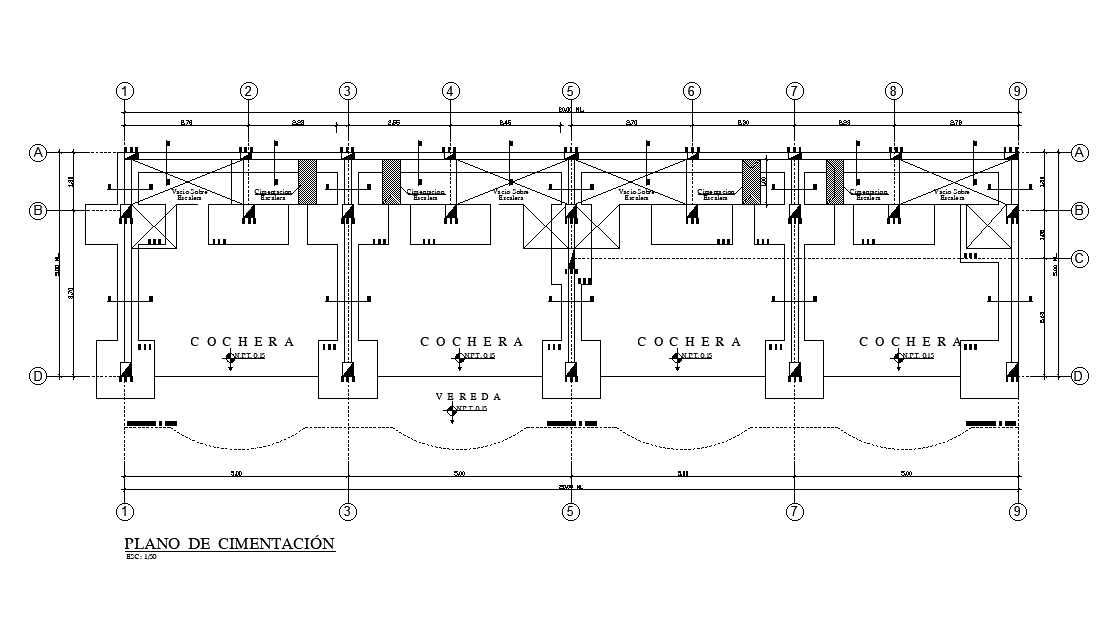 Hotel Bedrooms Foundation plan AutoCAD Drawing Download DWG File