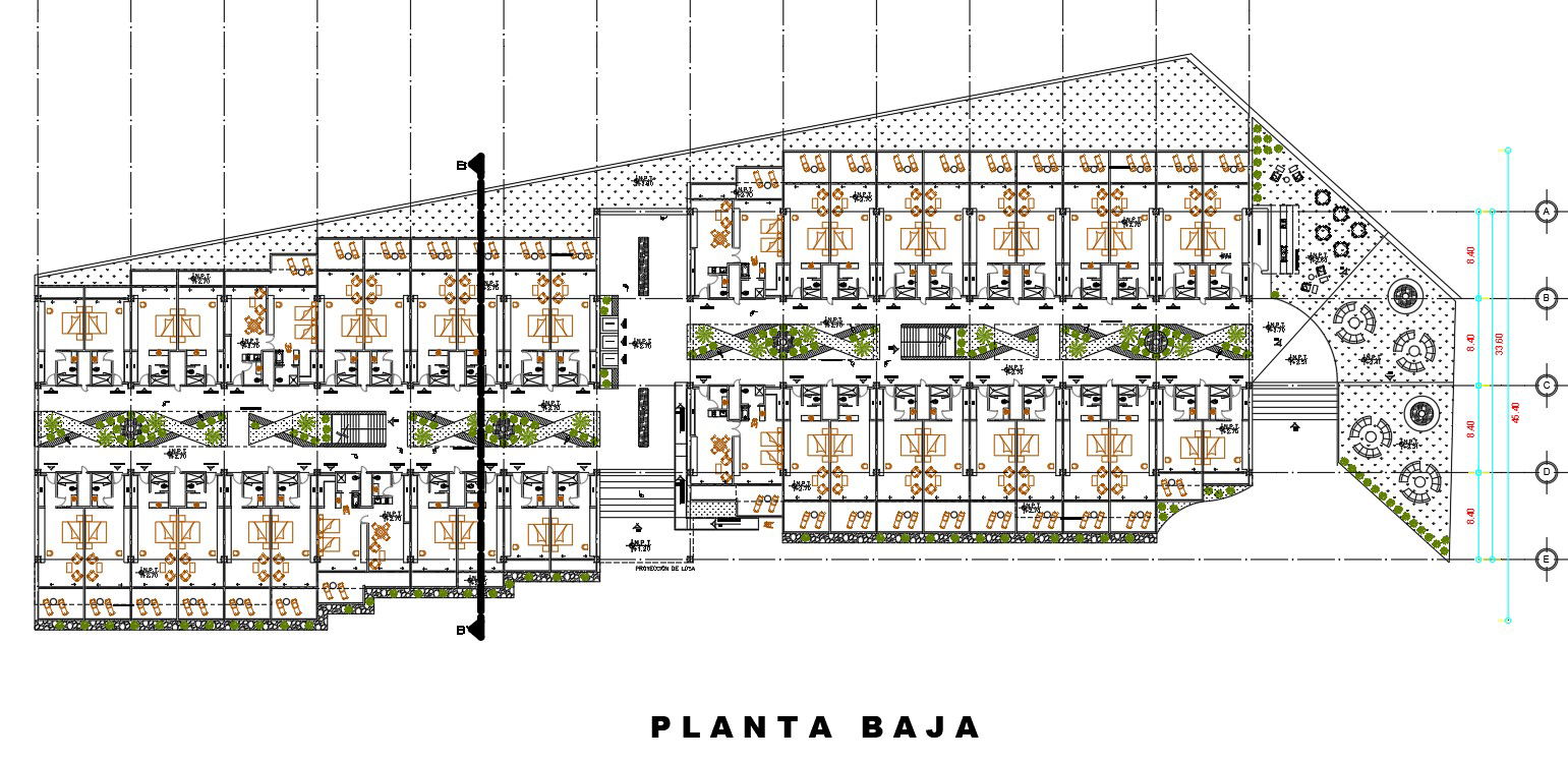 Hotel Bedrooms Layout Plan AutoCAD Drawing Download DWG File