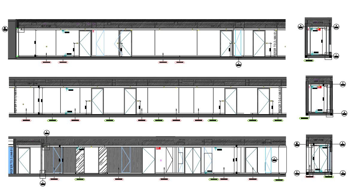 Hotel Corridor Building Typical Section details are given in this AutoCAD DWG Drawing File. Download the AutoCAD DWG file now.