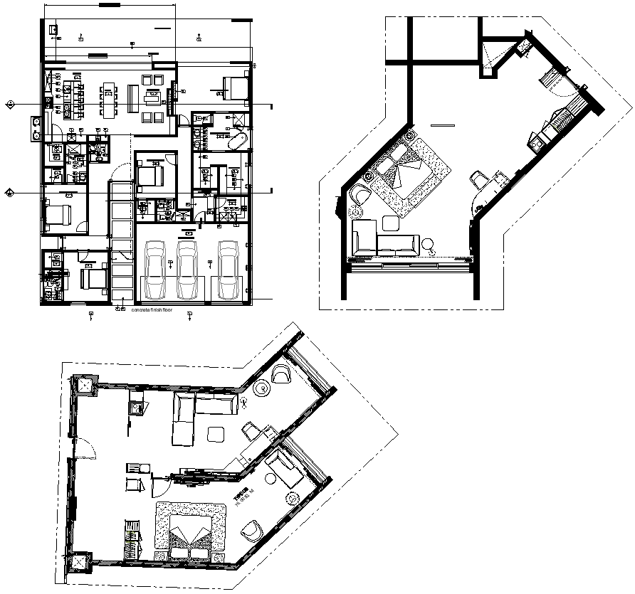 Hotel and Resort Layout Plan Detail DWG AutoCAD file