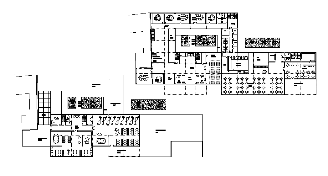 Hotel floor plan detail drawing presented in this AutoCAD file. Download this 2d AutoCAD drawing file.