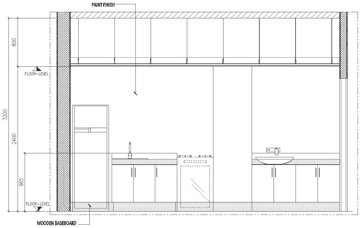 Hotel room Pantry and Closet Detail DWG AutoCAD file