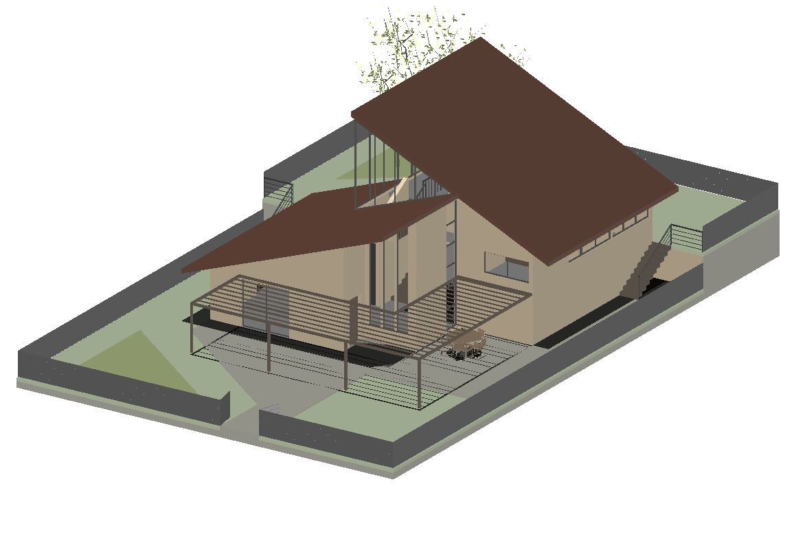 House 3d dwg autocad file